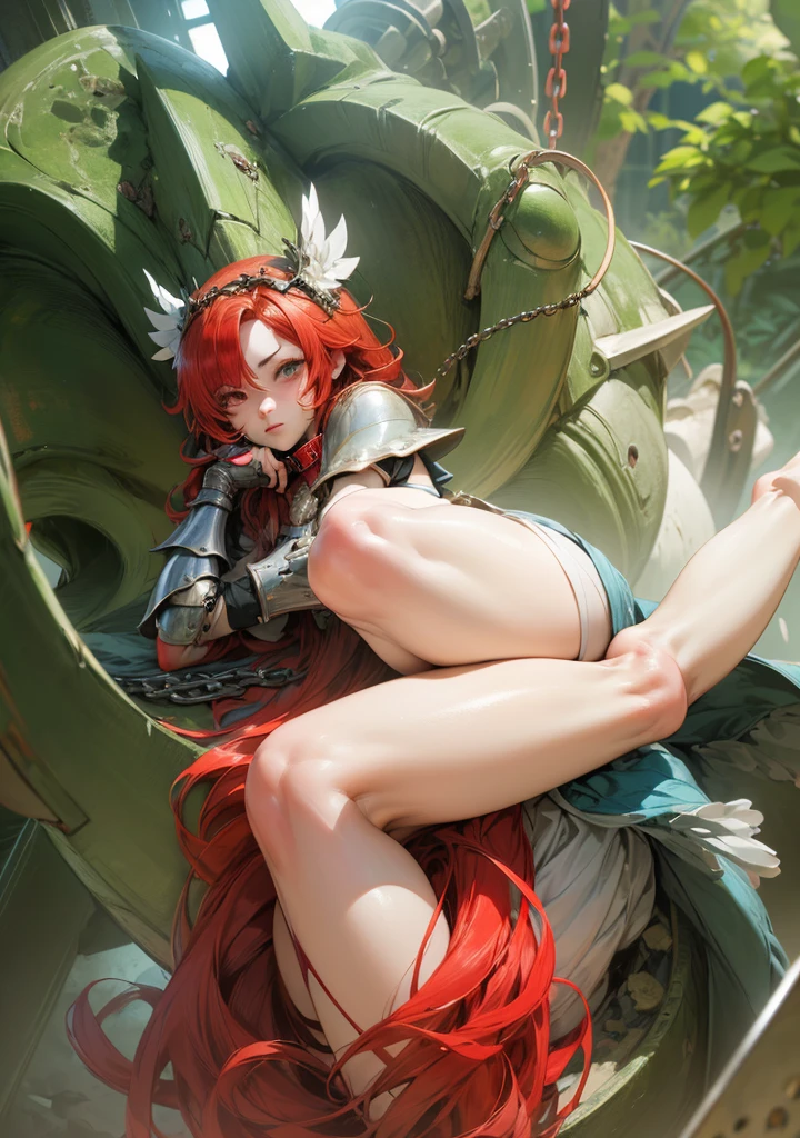 (nsfw1.5),(BESTquality),(ultra res),(masutepiece),1girl in, Solo, Erza scarlet,, Red hair, Brown eyes, breasts, arma, Navel, Sword, Long hair, armor, cleavage, Hair over one eye, dual-wielding, Wings, large breasts, Midriff, Choker, Looking at Viewer, gauntlets, arma,  Sword,Full body,(creampievagina:1.5),((hentaimazoshisuplay:1.5)),(vagina appreciation model:1.5),(Sit with your crotches wide open to the left and right to show off your vagina.:1.5),(hentai 2 hole insertion),(hentai acme face:1.3),(hentai acme juice:1.3),(Pussyjuice squirting out in large quantities:1.5),(Sit with your crotches wide open to the left and right to show off your vagina.),(Sit on a lewd chair while showing off your vagina:1.3),(ahegao:1.3),(Ｏface:1.3),(Angle looking at vagina from below:1.3)