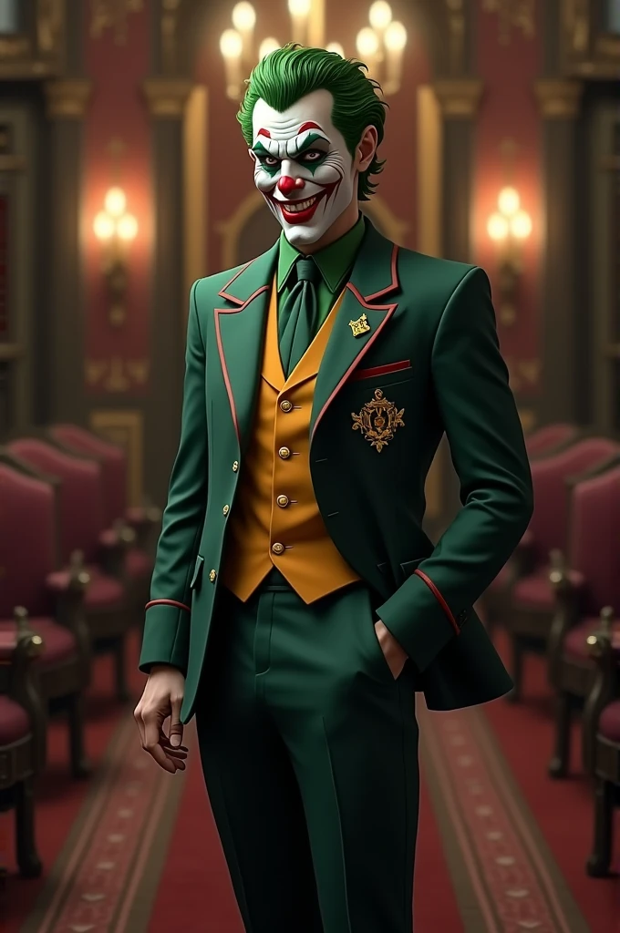 Joker con uniforme DeMolay