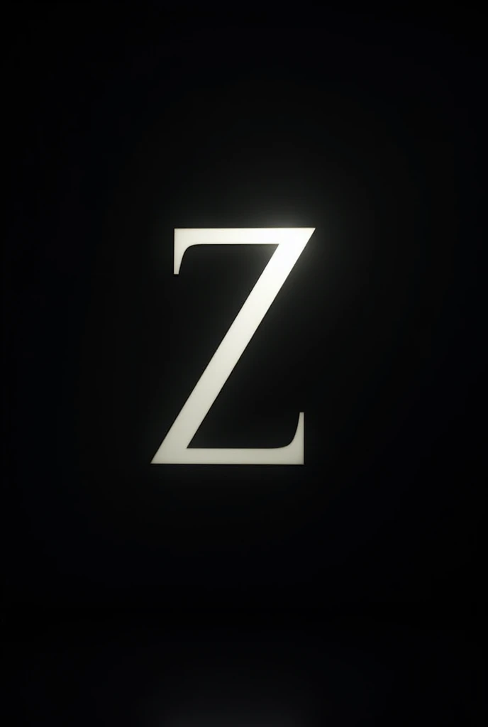 a half-dark z with a black background