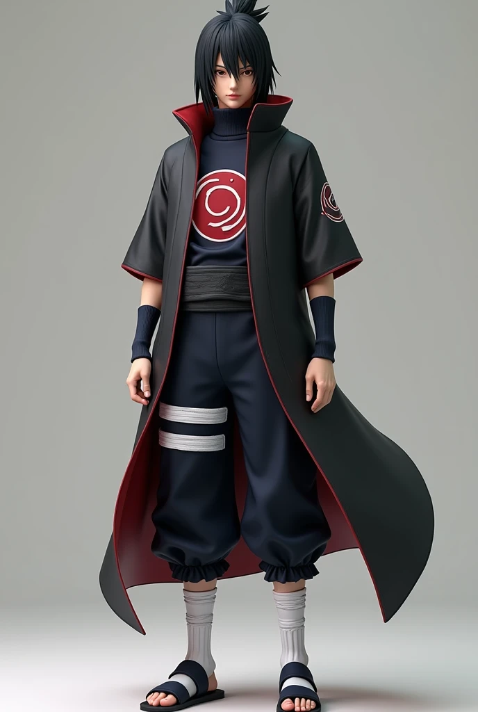 Itachi uchiha full body face to leg uniform 3d model
