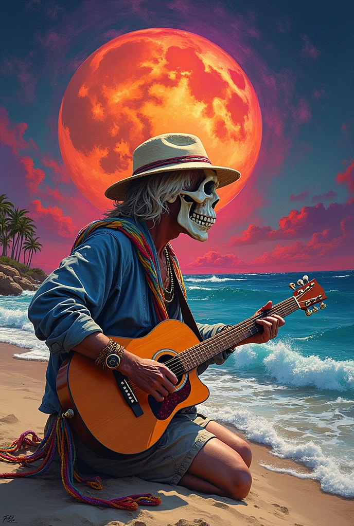 Grateful dead on the beach