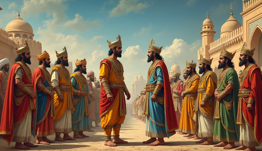 At the time when Krishnadevaraya ruled over Vijayanagar, King Barbar ruled over Delhi.