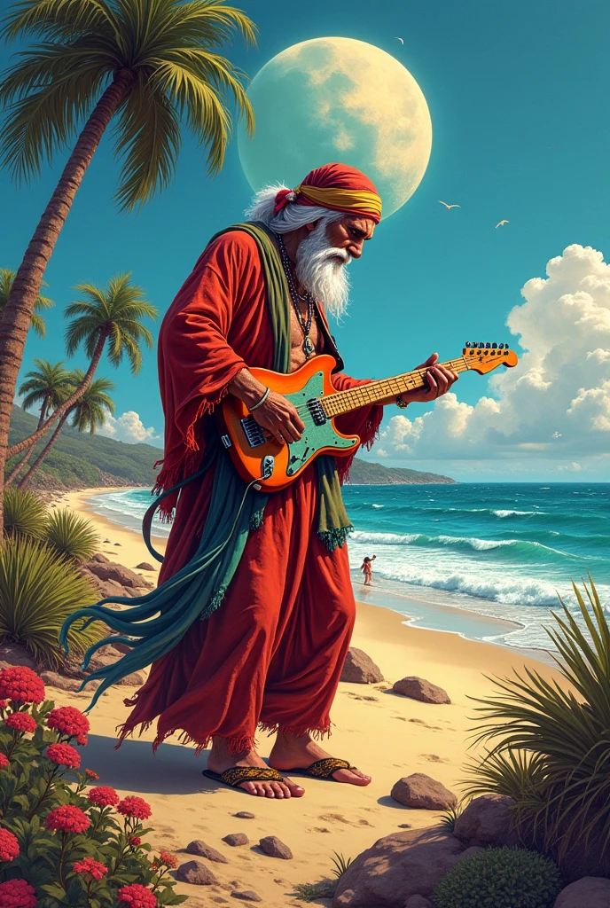 Grateful dead on the beach