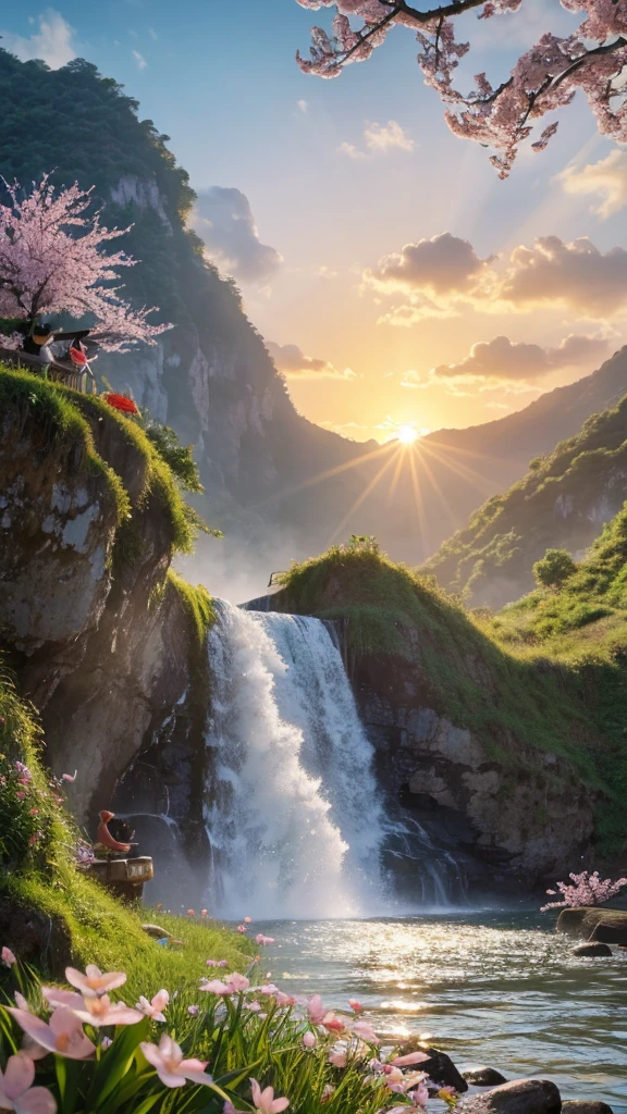 A dynamic depiction of a powerful carp climbing a waterfall。In the background, plum blossoms in full bloom and the morning sun shining、Demonstrate strong will and desire to pass the exam。A powerful brushstroke depicts ripe rice ears.。In the background is a calm sea and a sunrise.、It represents the joy and hope that one&#39;s efforts will be rewarded.。Sugawara no Michizane, the god of learning、Qualified prayerの絵馬が奉納された神社で穏やかに微笑む様子を描く。The Seven Lucky Gods are depicted around the statue to bring good fortune.、Support your desire to pass。Qualified prayerの光が降り注ぐ、center: Carp climbing a waterfall symbolizing victory and success. Efforts will bear fruit.、たわわに実った稲穂 開運の象徴である満開の梅 学問の神様である菅原道真公 Qualified prayerの絵馬が奉納された神社 周囲: It represents a wish reaching the heavens.、Light stretching towards the sky enhances mental concentration and focus、A calm sea or lake represents the reward for your efforts.、Scenery of the rising sun brings good luck、Seven Lucky Gods and Maneki-neko (beckoning cats) represent the path to success.、Open Gate Advanced Settings The carp climbs the waterfall powerfully、The golden ears of rice represent a strong will to achieve one&#39;s goals.、The plum blossoms are in full bloom, representing the joy of hard work coming to fruition.、Representing the arrival of good fortune, Sugawara no Michizane has a calm expression.、The votive plaques are written as if praying for success.「Qualified prayer」Write the letters in large letters.、With a wish in mind, the light rises powerfully to the heavens、The ocean and lakes represent wishes coming true, creating a calm and tranquil atmosphere.、The calming morning sun shines powerfully、The Seven Lucky Gods and Maneki-neko (beckoning cats) smile and give hope for new challenges.、The gates are wide open to let in good fortune、Expresses the way to success