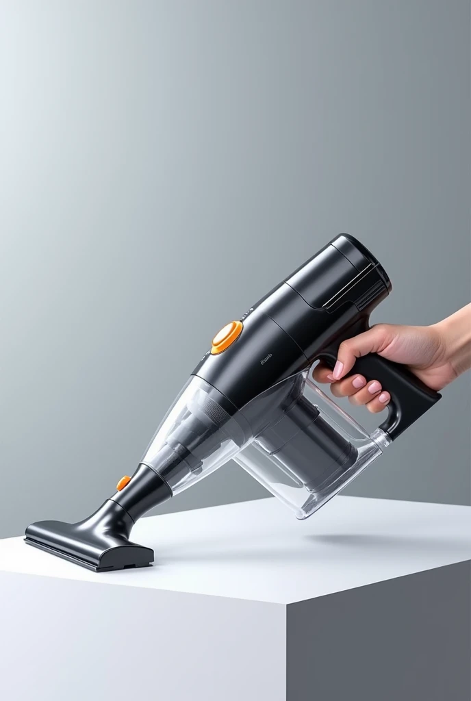 Design a handheld vacuum cleaner with cutting-edge technology,With lithium battery charging function,High cleaning efficiency,Stylish appearance,high-tech products,future technology