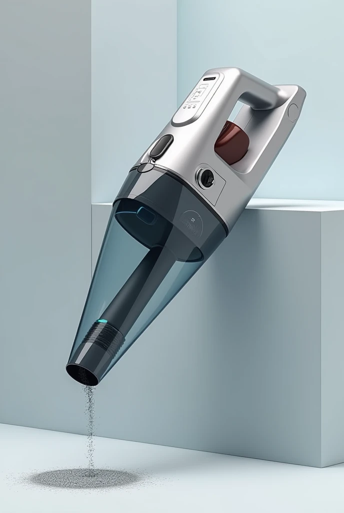 Design a handheld vacuum cleaner with cutting-edge technology,With lithium battery charging function,High cleaning efficiency,Stylish appearance,high-tech products,future technology