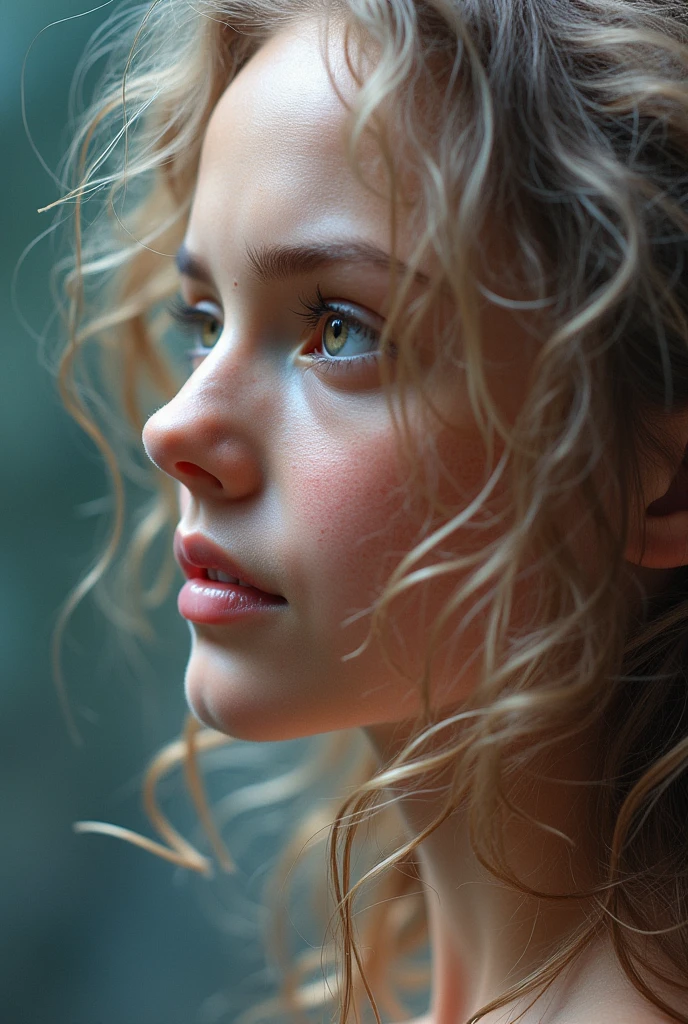 La deuxième photo est parfaite. Créer d'autres point de vue de cette même fille