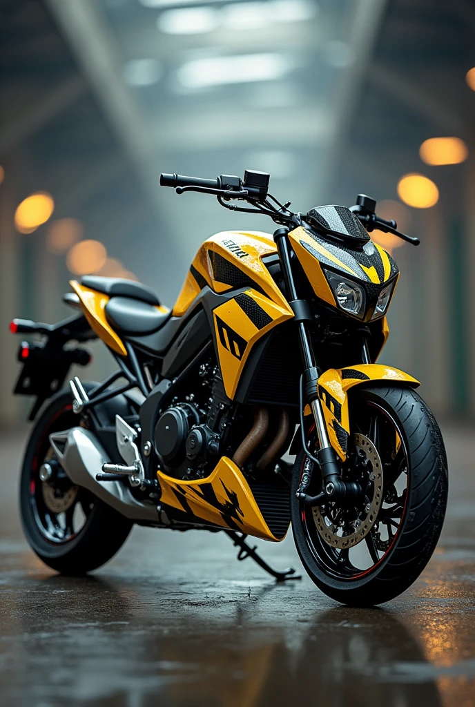 HONDA CB 300F TWISTER paint this motorcycle model in the bee or wasp and drone theme
