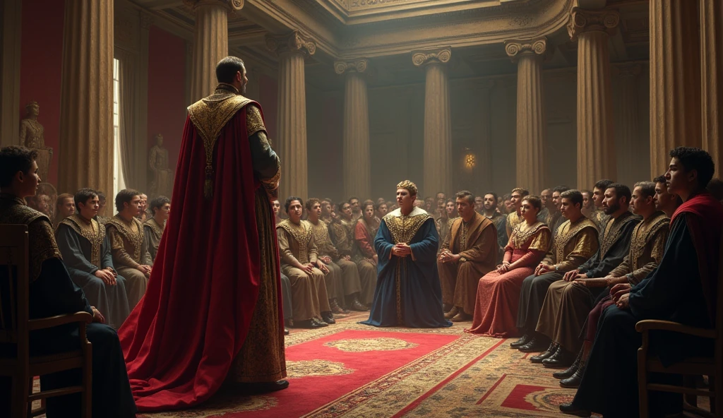 Tomarrow in the royal court none of us must smile or laugh at his jokes.