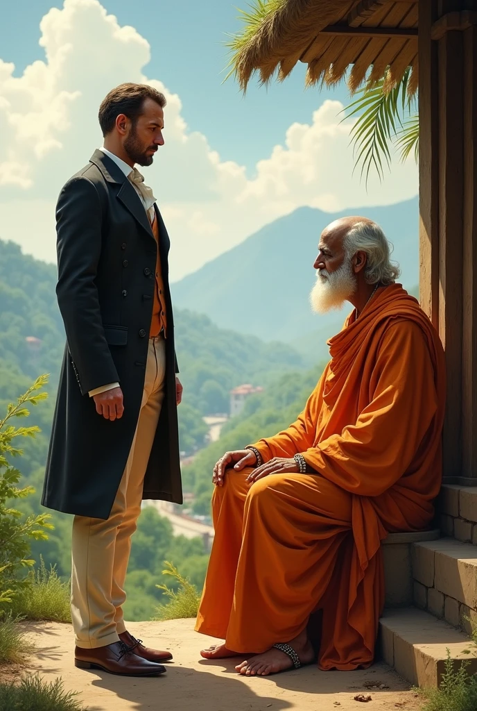 An Englishman came and stood beside Baba