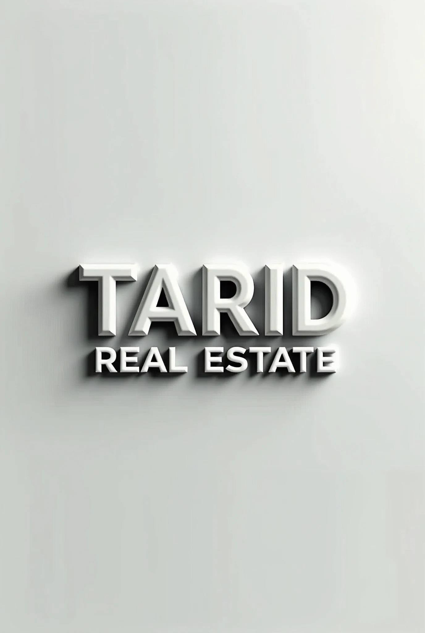 Logo 3D Name Tarid Real Estate