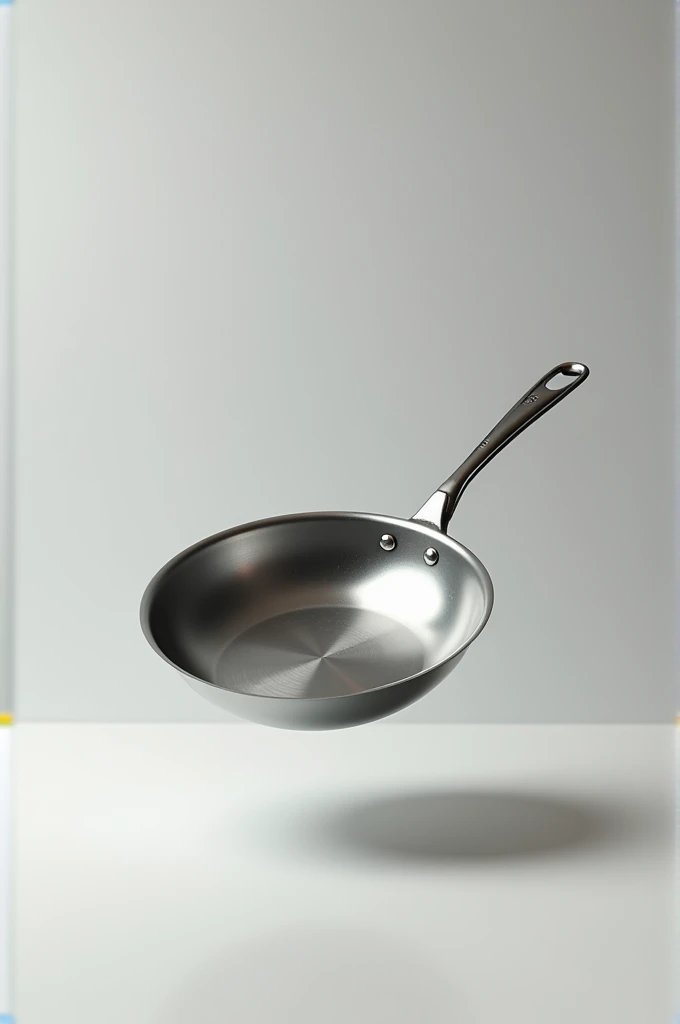 Frying pan standing horizontally