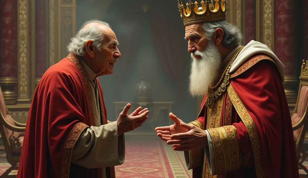 The old man thanked him and said,’ Your Majesty you are indeed a great and kind king.