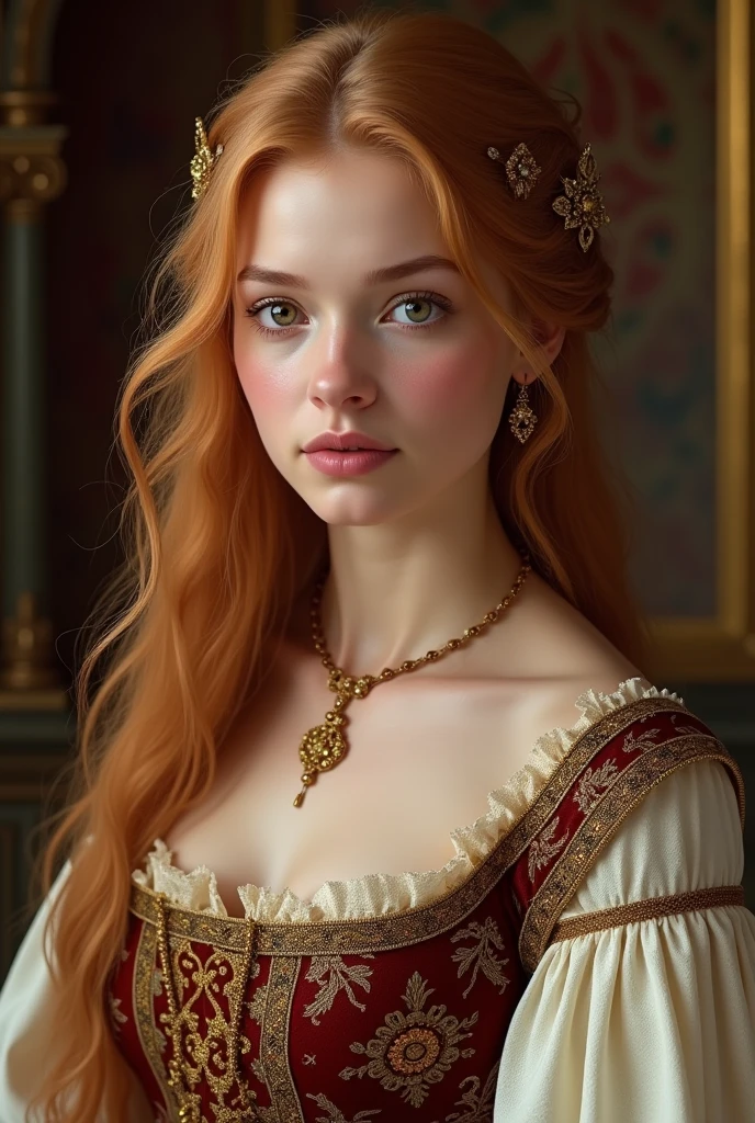 Strawberry blonde medieval girl noble royalty round face strawberry blonde medieval girl noble royalty round face