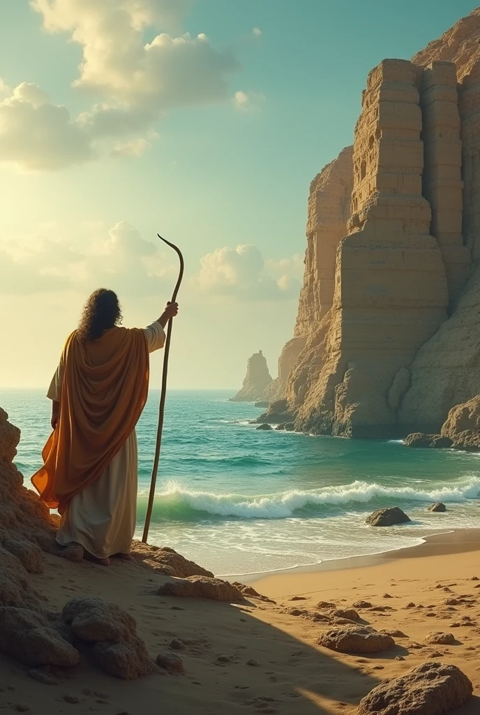 Moses lifted up his rod、Reaching out to the sea、将The sea splits in two。If so、Israel、Can sail on dry waters、The sea splits in two、The sea splits in two、Exposed sea bed、Moses Exodus、Moses Exodus、The sea splits in two、The sea splits in two、The sea splits in two