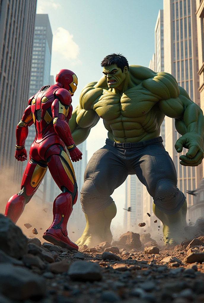 Ironman with hulk
