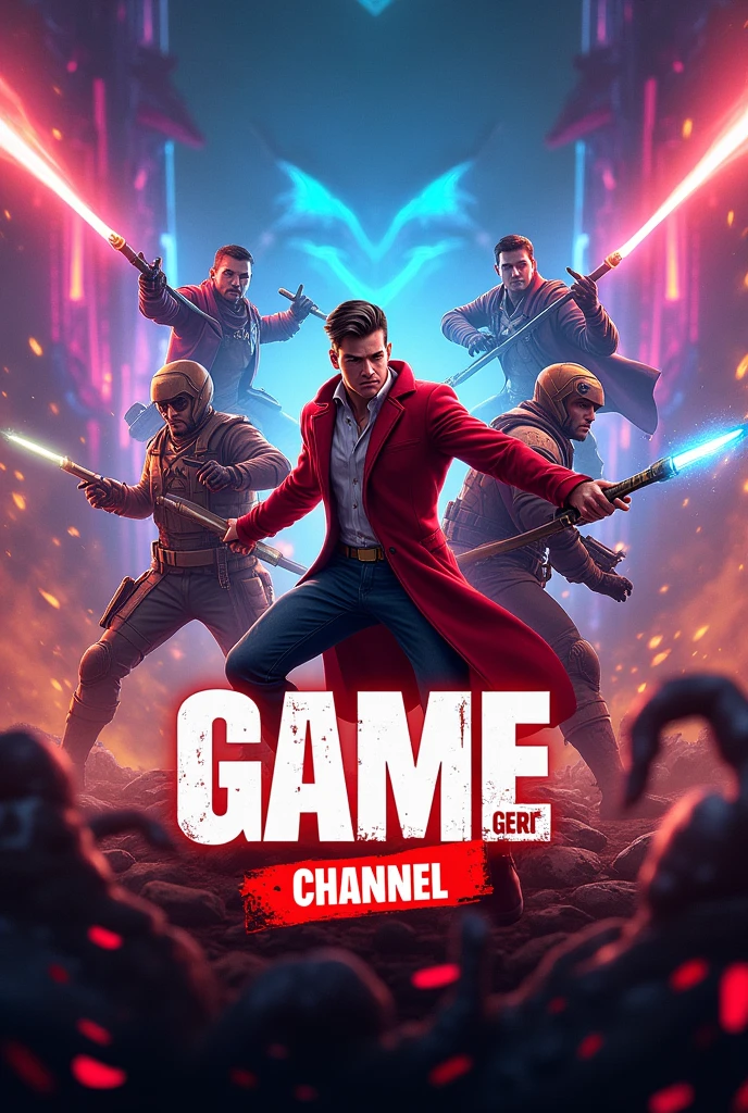 "Create an eye-catching thumbnail for a gaming channel that features a dynamic action scene from a popular game. Include bold text with the video title or main theme and use bright, contrasting colors to make it stand out. Incorporate recognizable elements from the game, like characters or key items, to grab viewers' attention and convey the video's content at a glanc