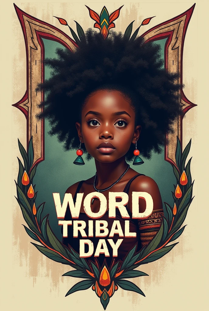 Make word trible day logo with my photo