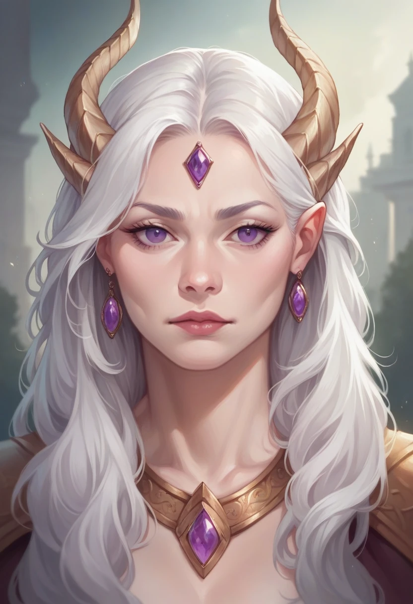 1girl, High Resolution, Long Hair, Purple Eyes, white hair,Masterpiece, Anatomically Correct, White Hair, Jewelry, dragon, Realistic