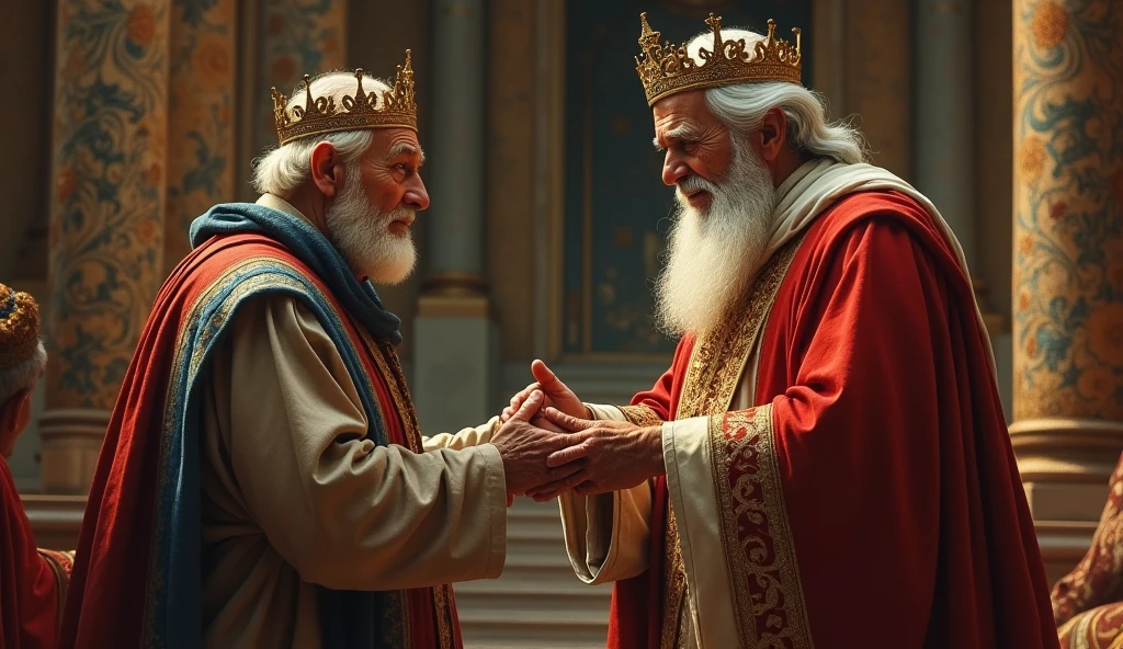 King Barbar said ,I like your thoughts and impressed by them and gave the third bag too to old man.