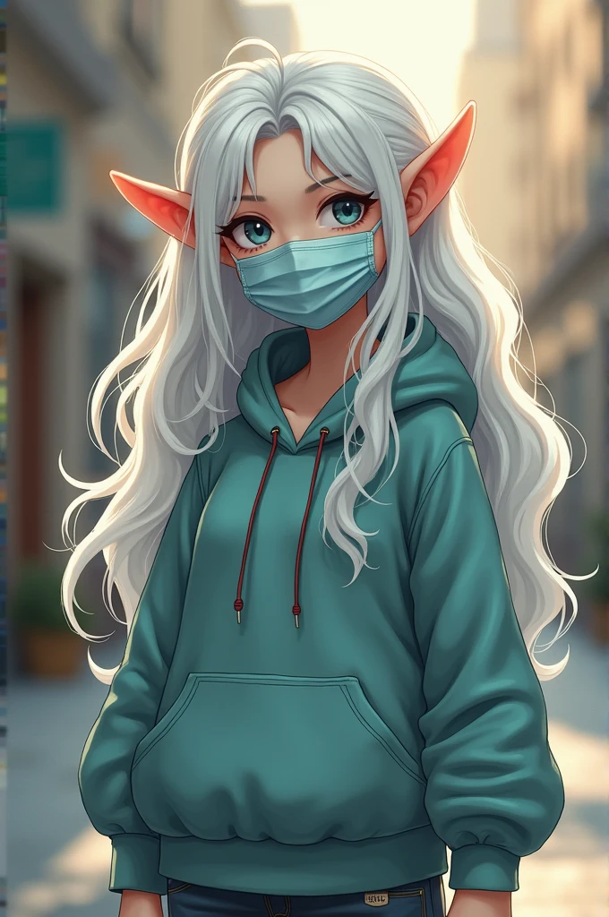 I’m Lucy a 21 year old 5’2 elf girl I have fluffy white short hair I have a decent pair of boobs and I have big thighs and butt I have large pointy ears and Snow White skin I’m pan sexual and super cute! I hide the fact that I’m an elf by wearing a hoodie with the hood up and a medical mask I also wear long pants. So when you first see or meet me until I take off the hood and mask you have no clue that I’m an elf