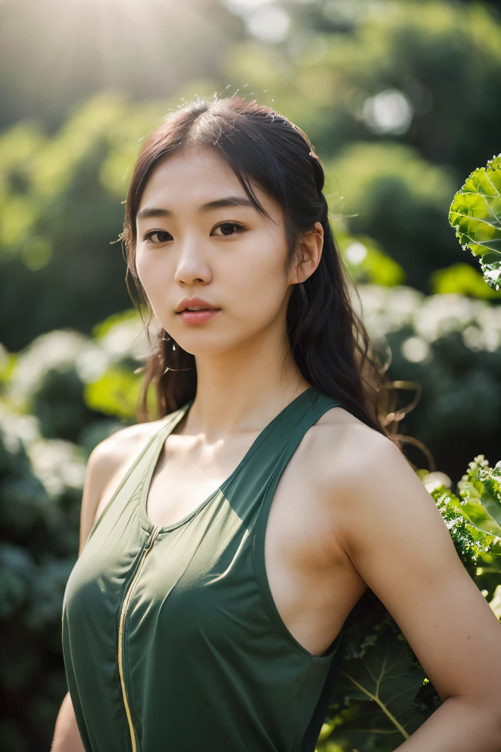 ((best quality)), ((head of'artwork)), (detailed), 1fille, pull à épaules déKaledées,
realistic photo, 25 year old Japanese woman, Kale, dressed as a sportswoman, visage et corps detaileds, natural lighting, high resolution, photorealistic, (best quality,8k,high resolution,head of'artwork:1.2),ultra-detailed,(realistic,photorealistic,photo-realistic:1.37),realistic skin texture,Yeux et lèvres detaileds,beau visage detailed,long cils,Peau douce,natural body shape