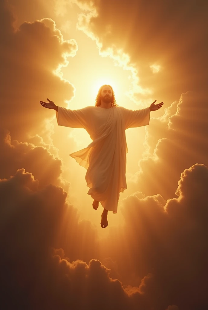 image of Jesus Christ returning seen from top to bottom