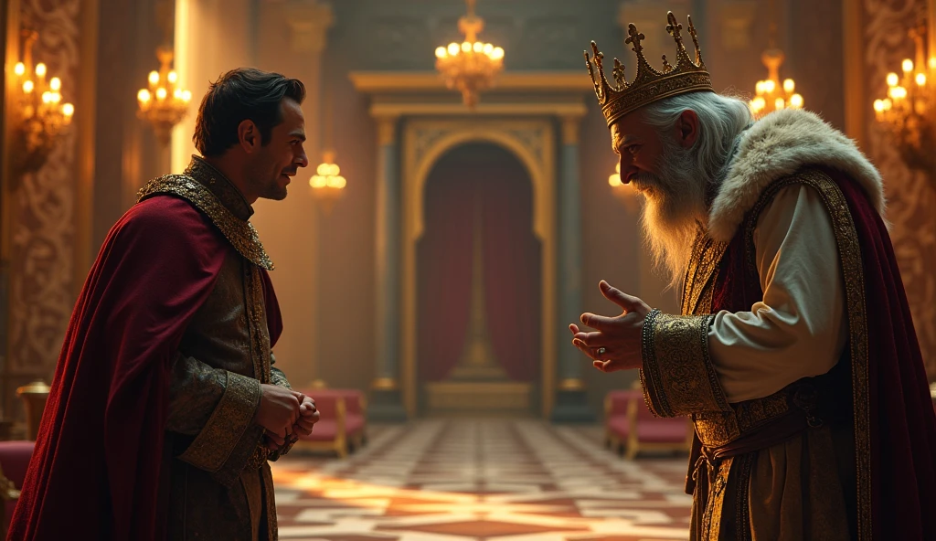 His witty remarks will claim all the royal wealth from you.
King Barbar laughed and got ready to walk away.