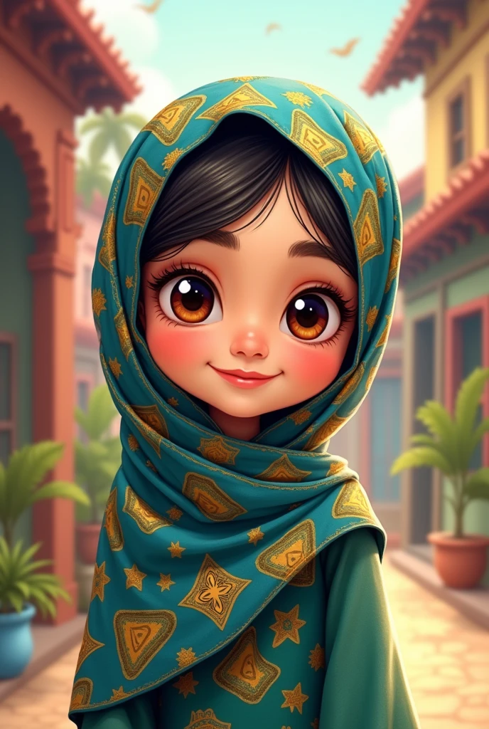 Pakistani hijjab girl cartoon