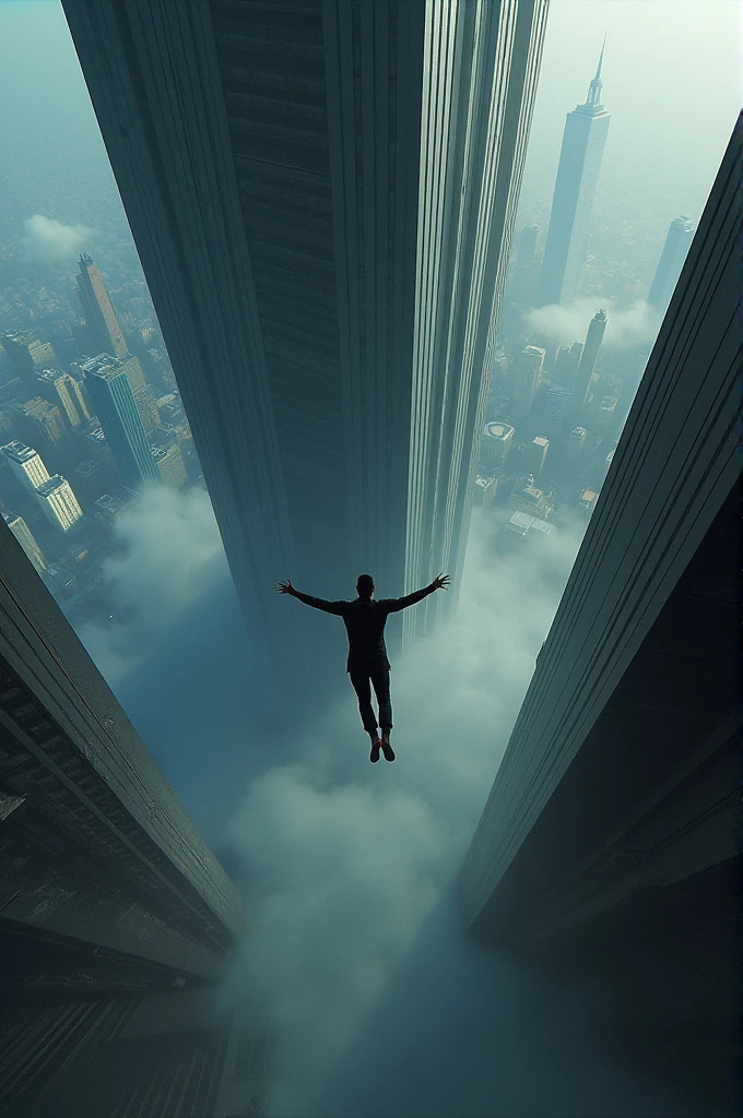 A building of top and I am falling