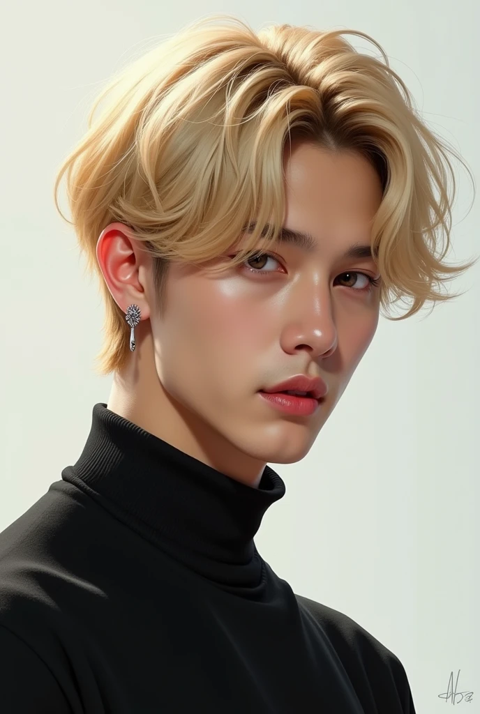 jeon jungkook de bts, 25 years, blond hair 