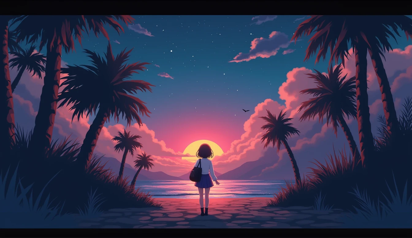 lofi music video image anime theme