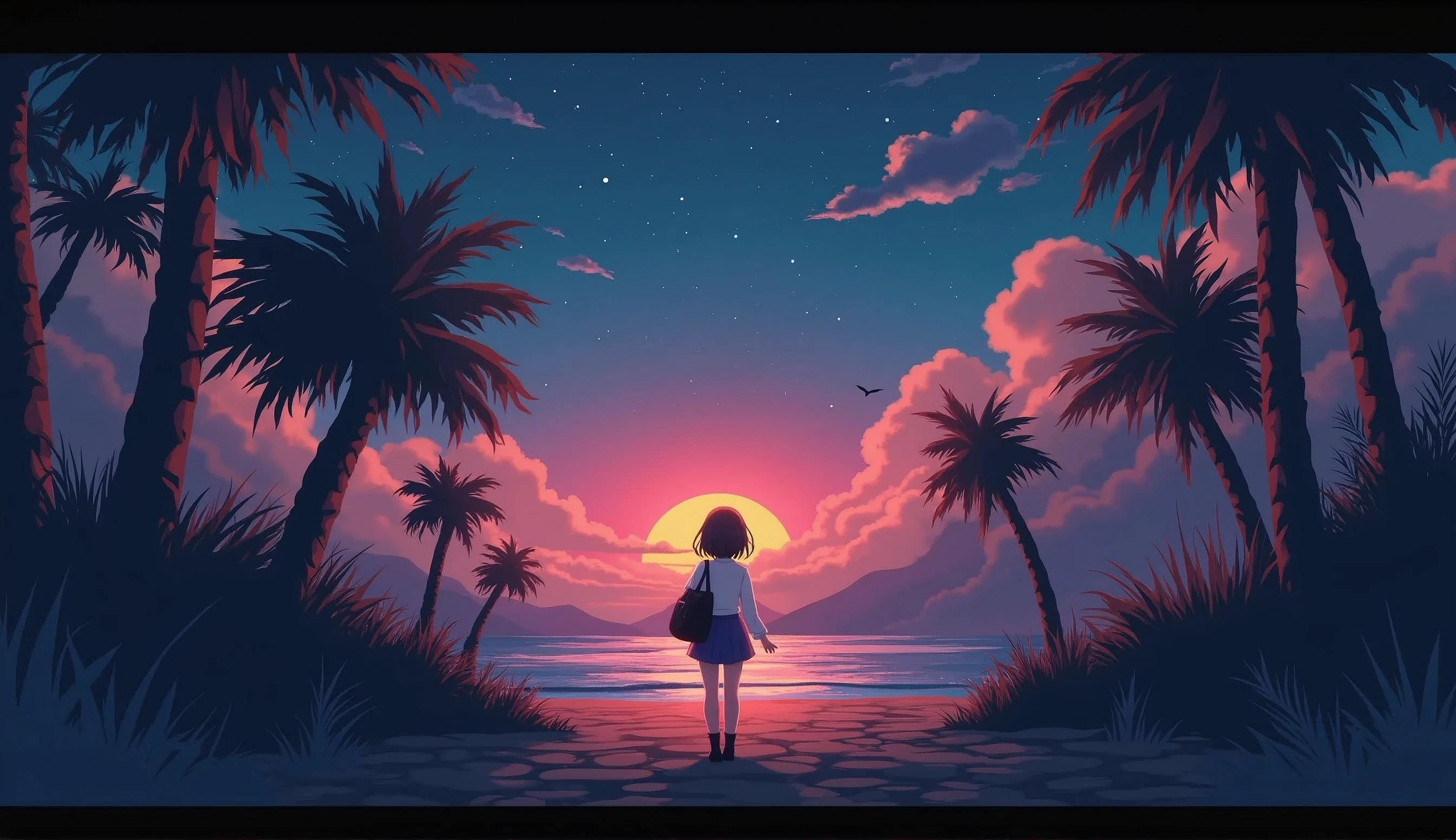 lofi music video image anime theme