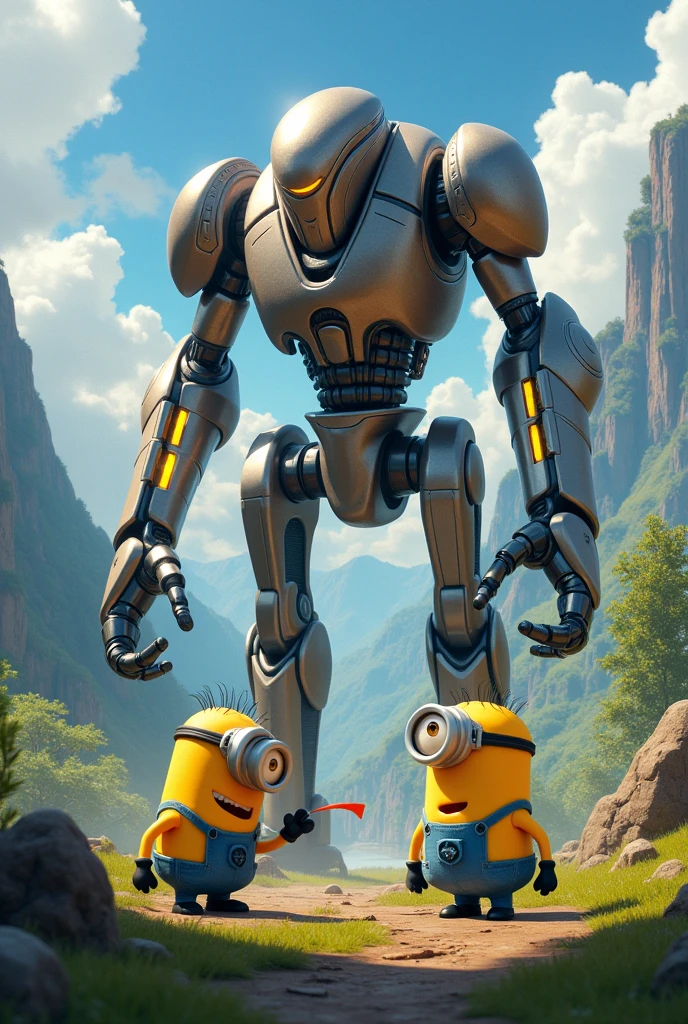 Minion kevin vs robot vally