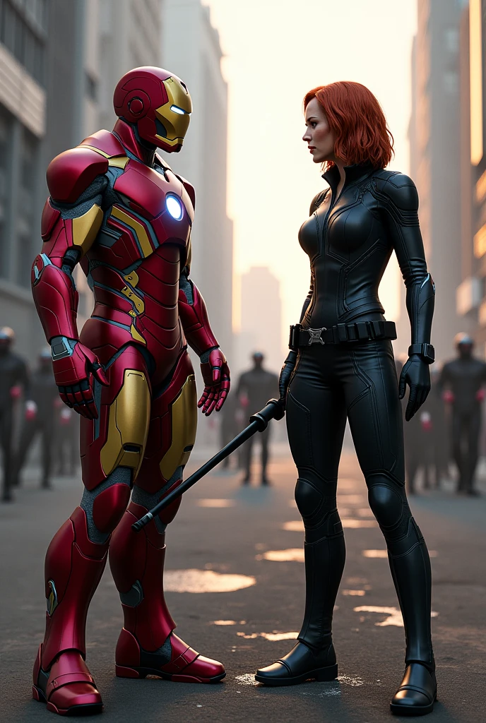Iron man and black widow
