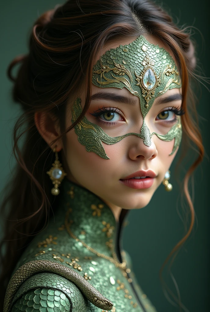 Snake cosplay pretty girl