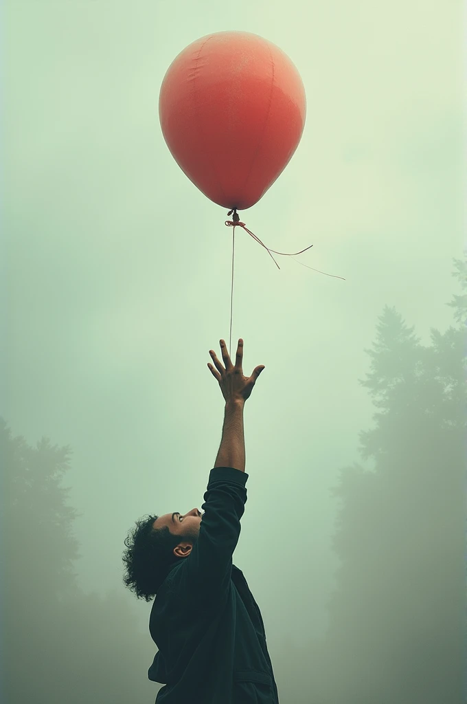 null look up balloon human rights hand