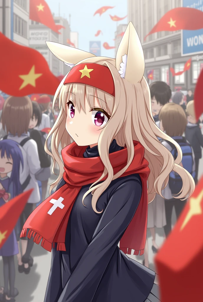 animal、effort、City、A lot of people、headband、National flag