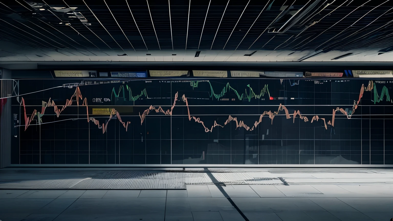 Legendary Moment:
"1929 stock market crash, newspaper headlines 'Wall Street Crash!', chaotic trading floor, panicked traders, charts showing steep decline, dramatic lighting"
