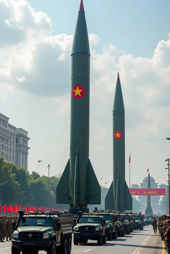Vietnam shows off homemade ballistic missiles