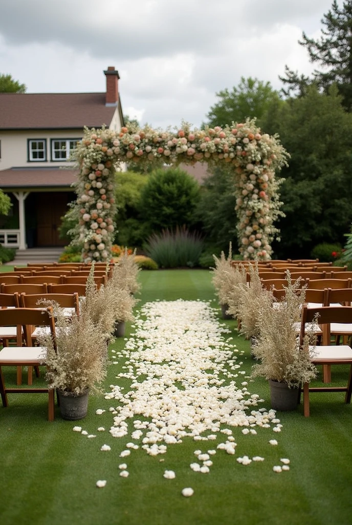 Western-style lawn wedding arrangement
