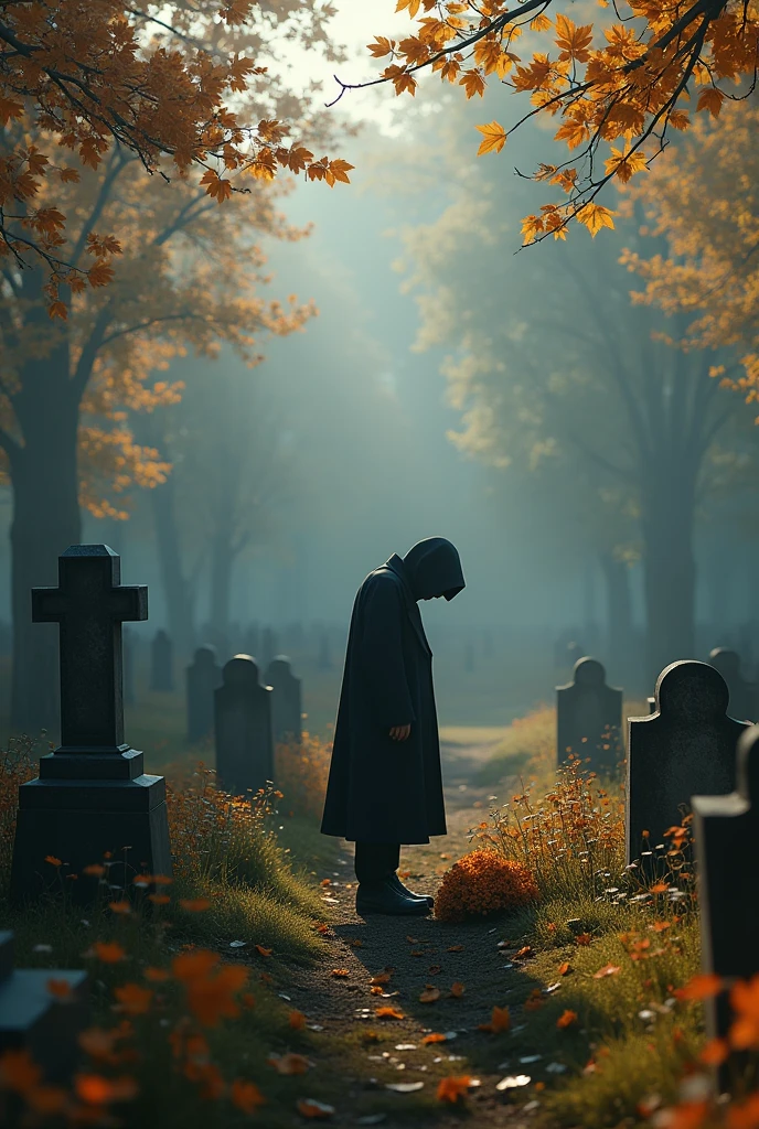 Cemetery saying goodbye to friend