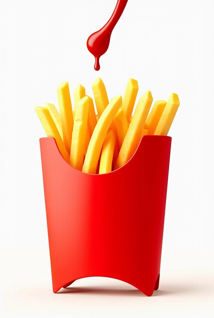 The package fries make it png and don't write anything on the package .
The package colour should be red and pour ketchup on the package