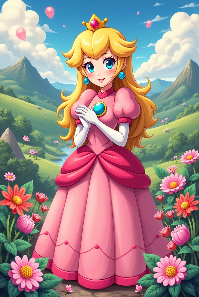 Draw Colorful Peach's Japapa