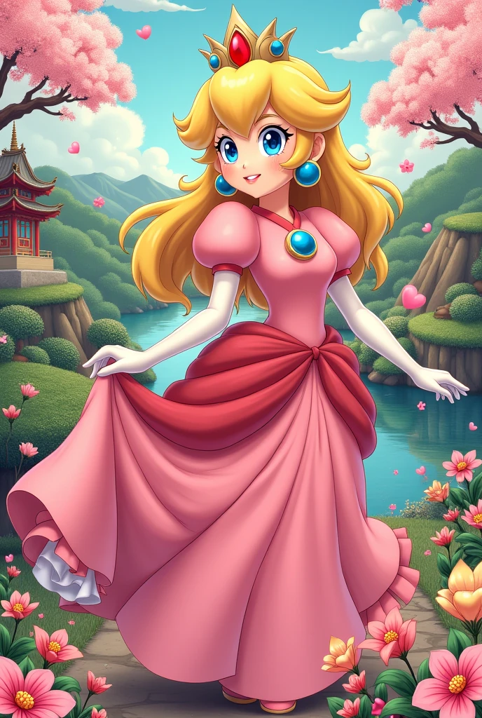 Draw Colorful Peach's Japapa