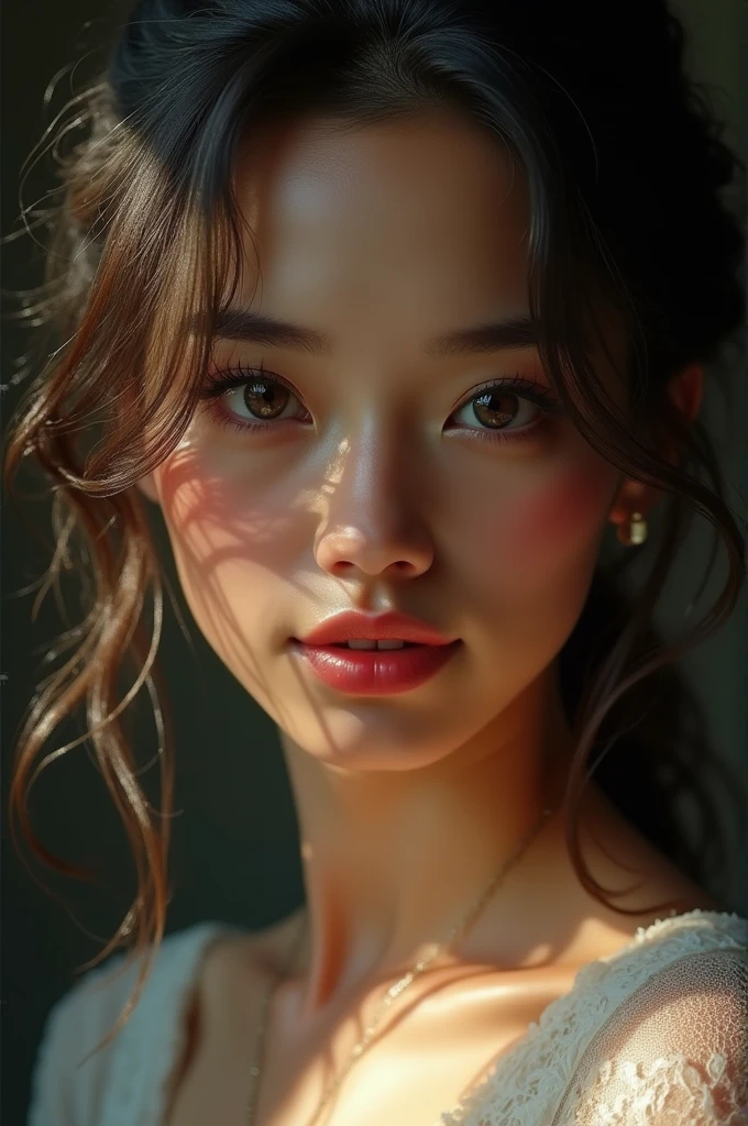 ((masterpiece)), (photorealistic:1.2) masterpiece, best quality, high quality, absurdres, shiny skin, colorful, stunning art, best quality, hyper detailed, beautiful detailed, reflective hair, good lighting, ray tracing, depth of field, ultra-detailed, illustration, Amazing, fine detail, extremely detailed, ((ultra-detailed)), (beautiful detailed girl), beautiful detailed glow, intricate detail, highres, an extremely delicate and beautiful, beautiful detailed eyes, hdr, rounded eyes, detailed facial features, (rounded pupils:1.4) (illustration), (beautiful detailed eyes), ((very detailed face)), depth of field, (alluring face), (evil smile:1.3), parted lips, (large breast), (looking at viewer:1.1), close-up, wideshot, sideways, photo \(medium\), pose , moody lighting, sistineFibelrnd, sistineFibeldef, full body, standing, legs, smile, blush, outdoors, day, simple background, nude