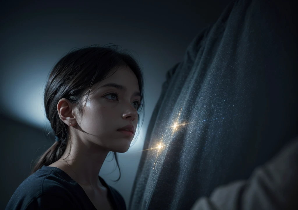 




Image of a person looking at the sky with an expression of doubt or search for understanding.

Cross or figure of Jesus in the background, radiating soft light, representing hope and divine response.

Slightly dark or hazy background, to highlight the theme of uncertainty and mystery, but with a spotlight coming from above, symbolizing divine presence and response.

Predominant Colors: Shades of dark blue and gold, to create contrast between doubt and divine enlightenment.
