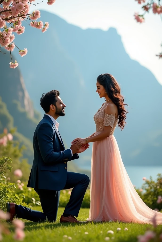 Rithvik Dhanjani and Asha Negi proposal photos

