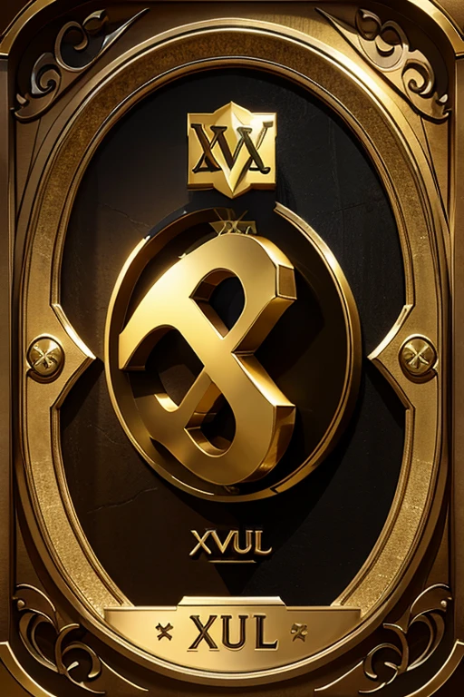 initials logo "XLV" with Fantasy Art concept of cryptocurrency.