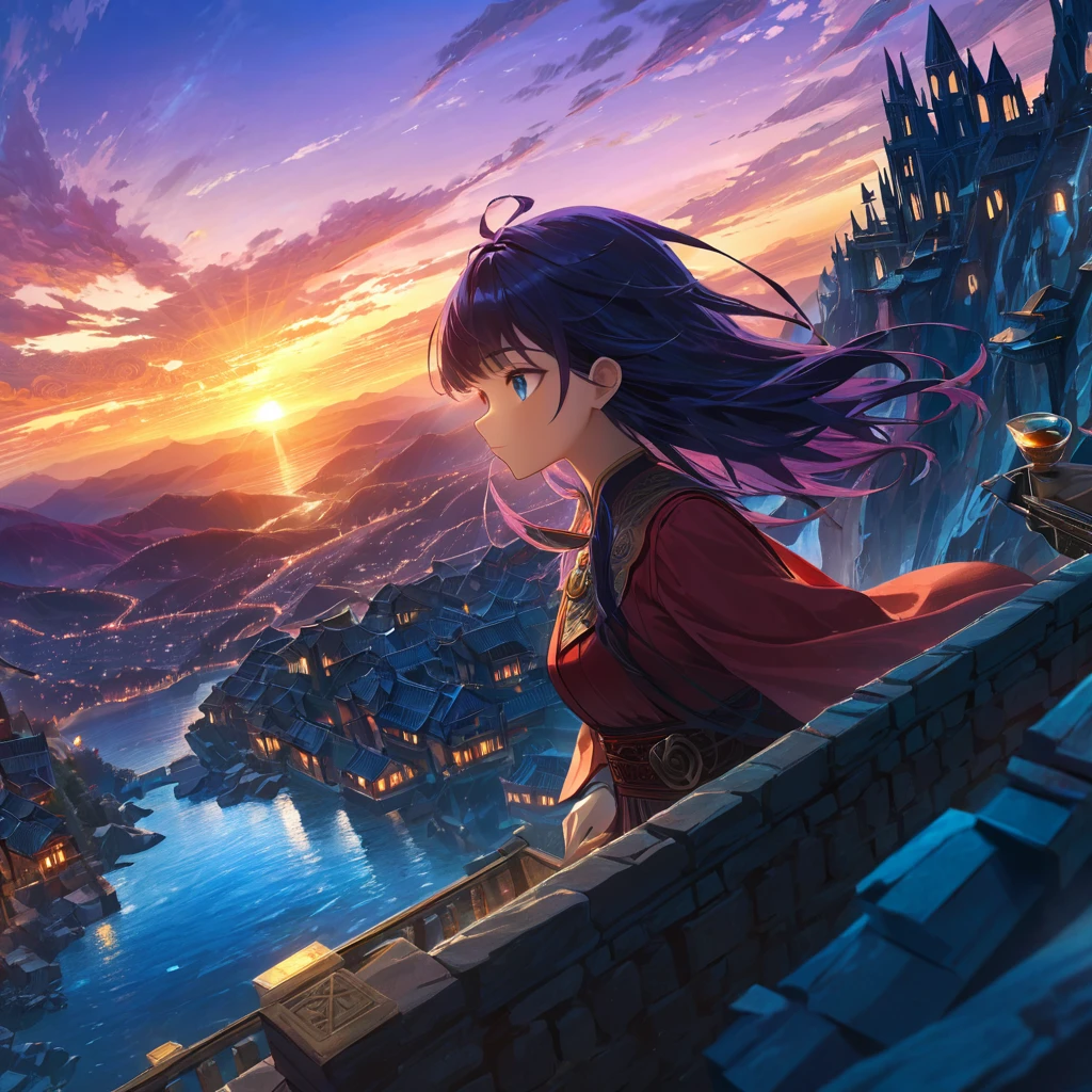 (masterpiece, best quality:1.2), Paper relief, Solitary，Dynamic Angle,(Fantasy style:1.2),(high quality:1.3),(best quality:1.3),(masterpiece:1.3),Official Art,Official Wallpapers,4K Textures,(epic:1.2),(Mysterious atmosphere:1.2),Moonshine settings,midnight sky,(twilight:1.2),subtle sparkle,Whimsical vibe,(detailed:1.05),(extremely detailed:1.06),Clear focus,(complex:1.03),(extremely complex:1.04),Low contrast,Soft movie lighting,Soothing tones,HDR,(Beautiful scenery:1.08),(detailed scenery:1.08),(complex scenery:1.07),(:1.05),(Pretty Face:1.1),[Perfect eyes:0.8]